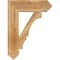Ekena Millwork Balboa Arts & Crafts Rough Sawn Bracket, Western Red Cedar, 6"W x 24"D x 32"H BKT06X24X32BOA03RWR - alternate 4